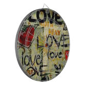 小さな愛の落書きを得る ダーツボード (正面左)