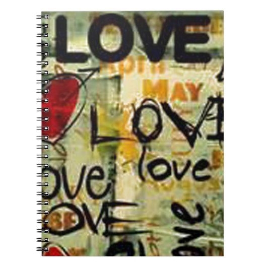 小さな愛の落書きを得る ノートブック (正面)