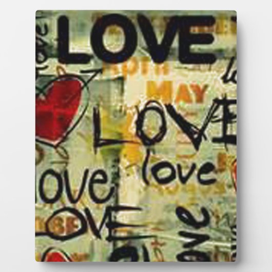 小さな愛の落書きを得る フォトプラーク (正面)