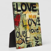 小さな愛の落書きを得る フォトプラーク (側面)