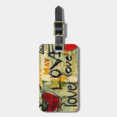 小さな愛の落書きを得る ラゲッジタグ (正面縦)