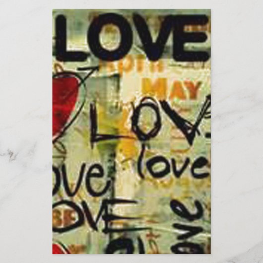 小さな愛の落書きを得る 便箋 (正面)