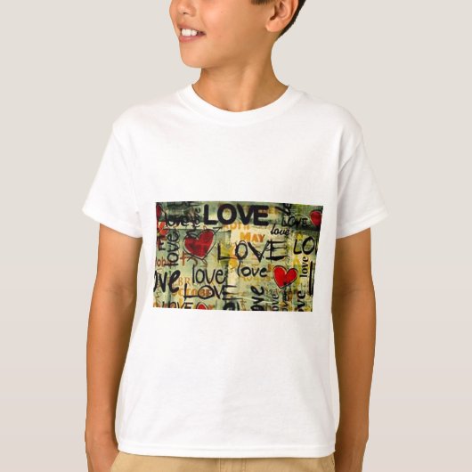 小さな愛の落書きを得る Tシャツ (正面)