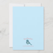 小さな愛の鳥のシャワー招待状 招待状 (裏面)