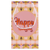 小さな感謝祭ファンシー紙抱き枕 スモールペーパーバッグ (裏面)