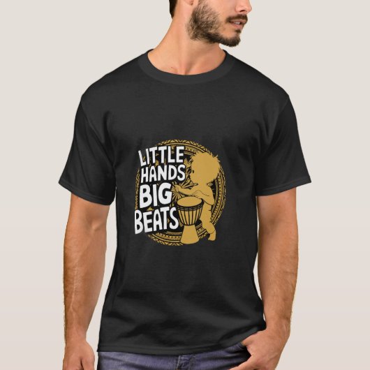 小さな手で響く大きなビート ジェンベ Tシャツ (正面)