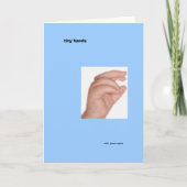 小さな手 案内状 (正面)