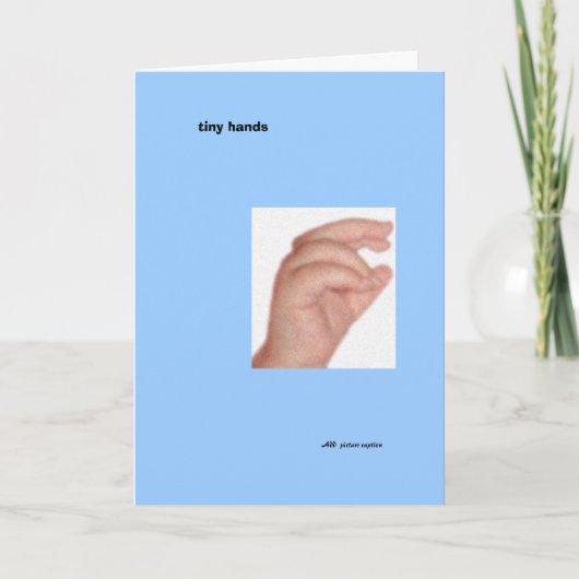 小さな手 案内状 (正面)