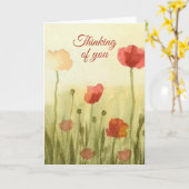 小さな折り畳まれたグリーティング考える・カード カード (黄色い花)