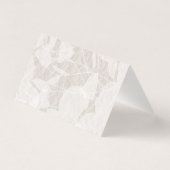 小さな折り畳まれた桃、赤いバラの折り畳まれた結婚テーブル 名刺 (裏面)