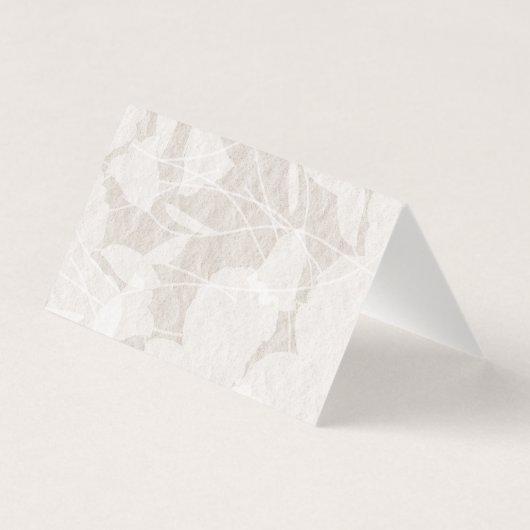 小さな折り畳まれた桃、赤いバラの折り畳まれた結婚テーブル 名刺 (裏面)