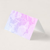 小さな折り畳まれた紫の梅のバラの折り結婚畳み 名刺 (裏面)