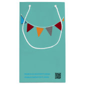 小さな抱き枕-ハッピーバースデーあなたへのバンティング スモールペーパーバッグ (裏面)