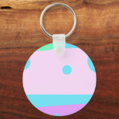 小さな抽象芸術のモンスターまたは抽象芸術の風景 キーホルダー (正面)