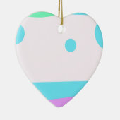 小さな抽象芸術のモンスターまたは抽象芸術の風景 セラミックオーナメント (右)