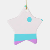 小さな抽象芸術のモンスターまたは抽象芸術の風景 セラミックオーナメント (右)