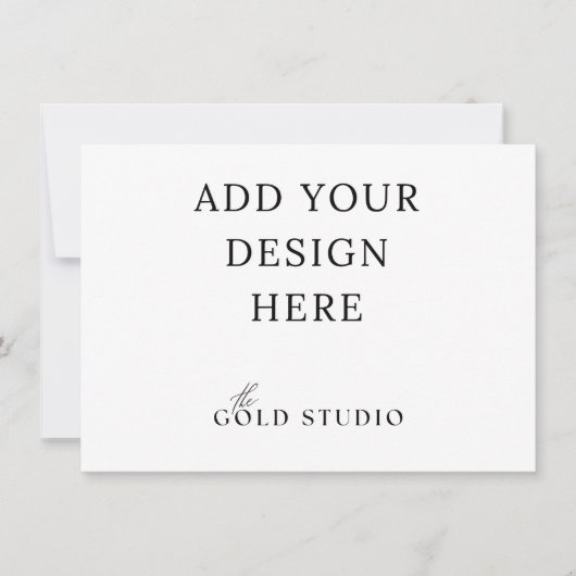 小さな招待状テンプレート（横向き） (4.5 x 6.25)  招待状 (正面)