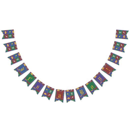 小さな掛け布団のファンタジー バンティングフラッグ (全)