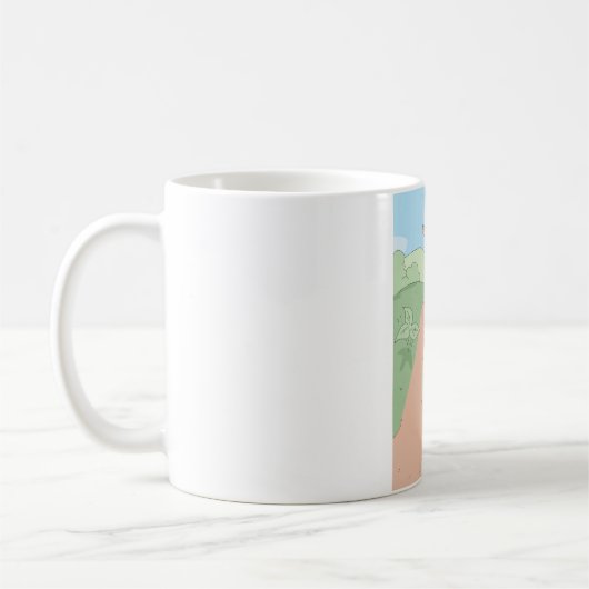 小さな探検家のハイキング冒険 コーヒーマグカップ (左)