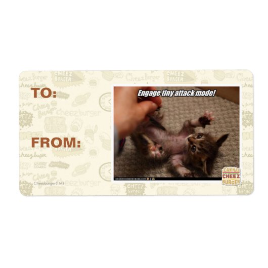 小さな攻撃モードに入れ！ ラベル (正面)