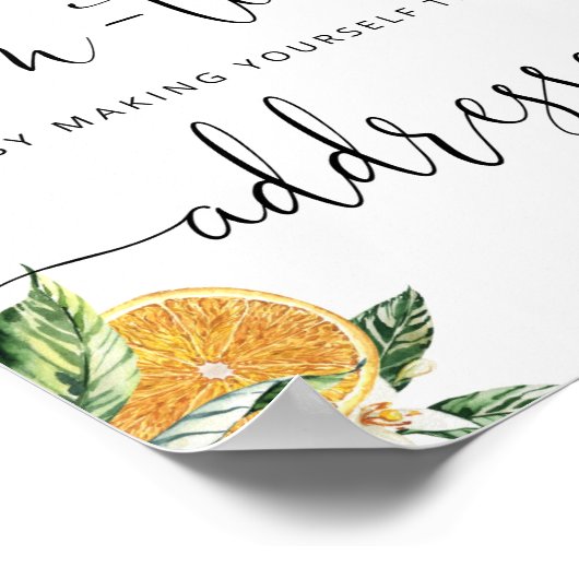 小さな救済かわいこちゃんの忙し母は封筒にアドレス ポスター (角)