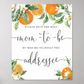 小さな救済かわいこちゃんの忙し母は封筒にアドレス ポスター (正面)