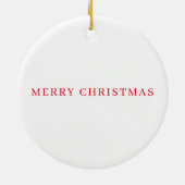 小さな教会ビュークリスマスツリーオーナメント セラミックオーナメント (裏面)