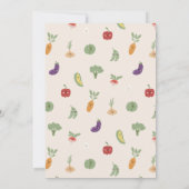 小さな新芽がやってくる！ベイビーシャワーパーティーのお知らせ🌱🥕 招待状 (裏面)