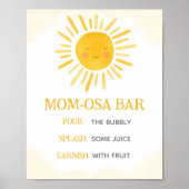 小さな日の差し込み Mom Osa Bar ポスター (正面)