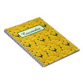 小さな明るい黄色のバラ ノートブック (右側)