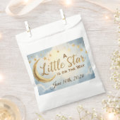 小さな星が途中で赤ちゃんシャワーのお気に入りバッグ フェイバーバッグ (クリップ留めされた状態)