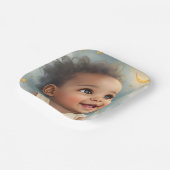 小さな星が途中ベビーシャワープレート ペーパープレート (傾斜あり)