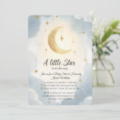 小さな星が途中ベビーシャワー招待状 招待状 (スタンド正面)