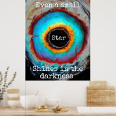 小さな星でさえ暗闇の中で輝く ポスター (キッチン)