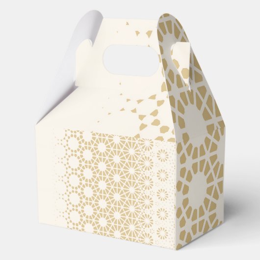 小さな星の赤ちゃんシャワーお願いボックスエレガント金ゴールド フェイバーボックス (裏面)