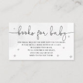 小さな星の赤ちゃんシャワーの本ベビーグレー エンクロージャーカード (正面)