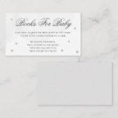 小さな星の赤ちゃんシャワーの本ベビーグレー エンクロージャーカード (正面/裏面)
