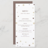 小さな星の赤男女兼用ちゃんシャワー メニュー (正面/裏面)