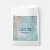 小さな星の青い赤ちゃんシャワー フェイバーバッグ (正面)
