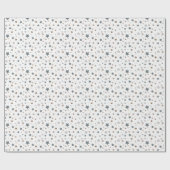 小さな星、ローズウッド、ラベンダー ラッピングペーパー (フラット)