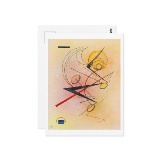 小さな暖かい、カンディンスキー1928 ポストカード (正面/裏面インサイチュ)