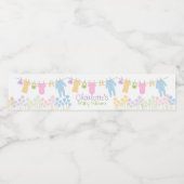 小さな服の赤ちゃんシャワー ペットボトルラベル (シングルラベル)