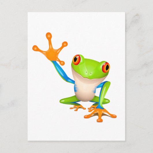小さな木のカエル ポストカード (正面)