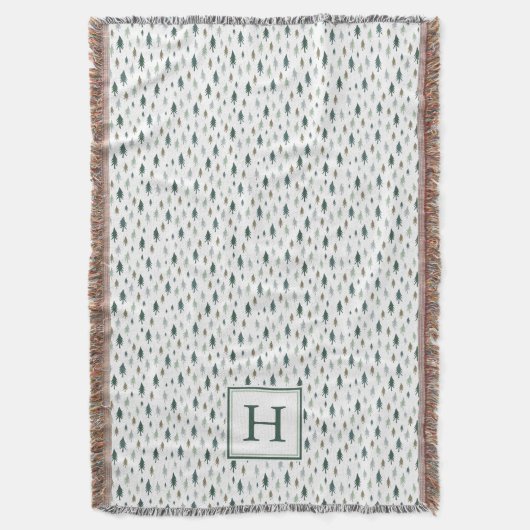 小さな木 |モノグラムの休日 スローブランケット (正面縦)