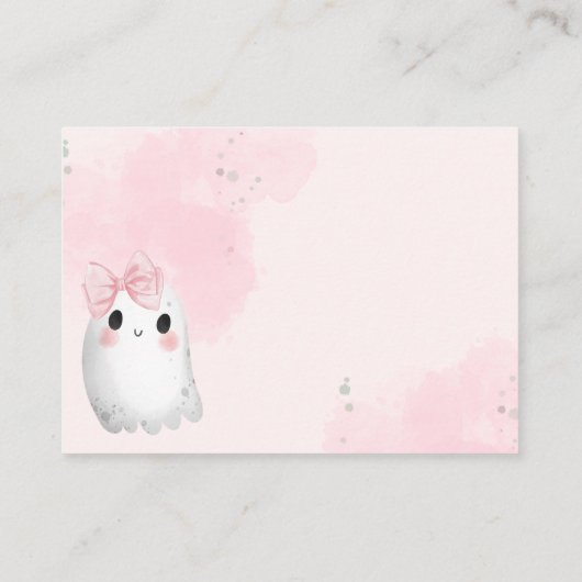 小さな本がベビー エンクロージャーカード (裏面)