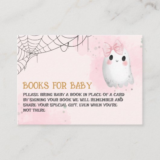 小さな本がベビー エンクロージャーカード (正面)