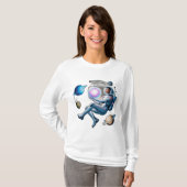 小さな村に覆われた浮遊小惑星 Tシャツ (正面フル)