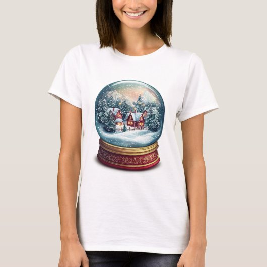 小さな村のデザイン Tシャツ (正面)
