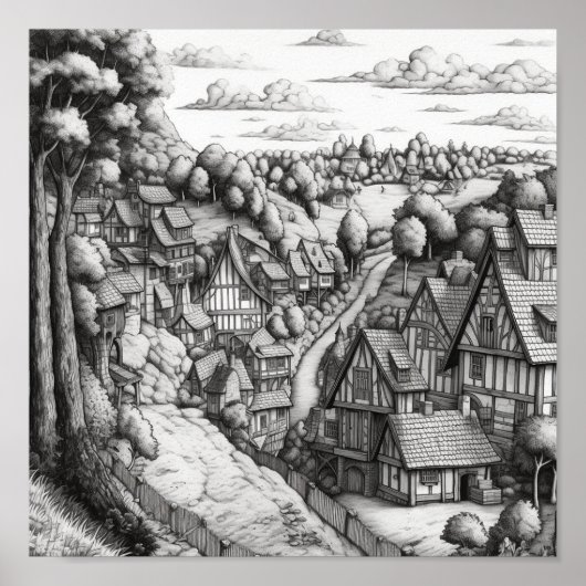 小さな村のポスクールター ポスター (正面)