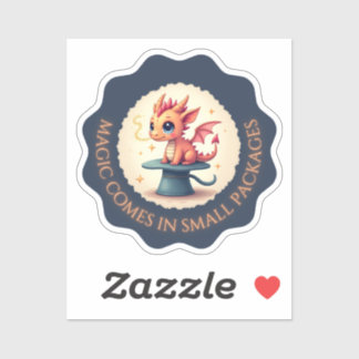 小さな来パッケージの魔法- Dragon Sticker シール